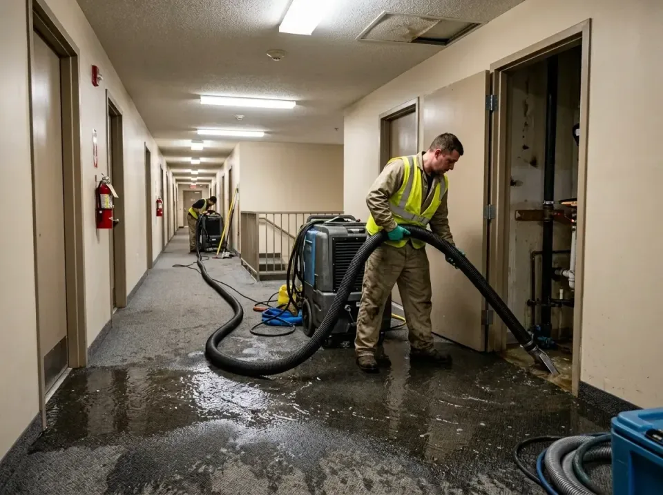 multi-unit-apartment-hallway-f-005 — frequently asked questions, Emergency Burst Pipe Water Extraction & Removal in Glenolde…